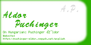 aldor puchinger business card